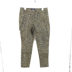 Roaman's Denim 24/7 Leopard Print Jeans NWOT